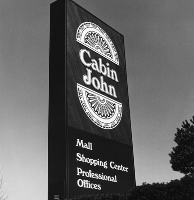 Cabin John Shopping Center sign