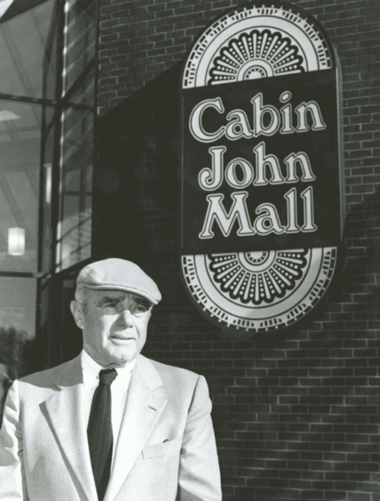 Carl M. Freeman outside Cabin John Mall